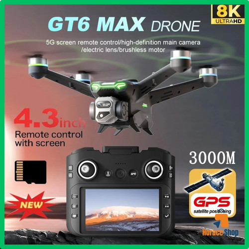 Drone gt6 pro hd gps - drone,