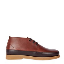 Stivali Chukka Paul Smith in pelle con gru marrone chiaro