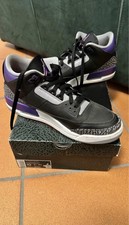 Jordan 3 Retro Black Court Purple