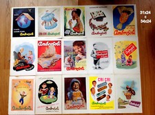 15 PUBBLICITA' AMBROSOLI PAGINE DI RIVISTA  ORIGINALI D'EPOCA ANNI 50