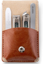 Set manicure con custodia da viaggio portatile, tagliaunghie regalo e set per fa