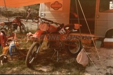 FOTO ANNI '70 / '80' GARA DI CROSS A CASTELLARANO REGGIO EMILIA HONDA 