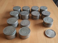 Lotto stock 125 monete Italia 500 lire argento Caravelle Bighe Dante CIRCOLATE