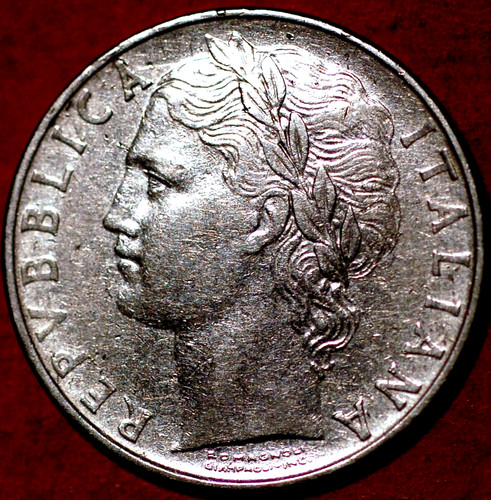 Italy 100 lire 1957 - lire, 96.1