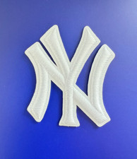 New York Yankees MLB Baseball Team Logo Bianco da Stirare Toppa Patch USA