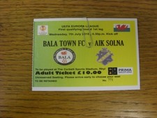 Biglietto 07/07/2016: Bala