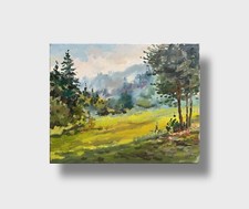 Dipinto olio mattina pittore