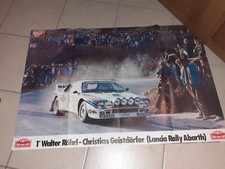 POSTER AUTOSPRINT LANCIA RALLY ABARTH 1° WALTER ROHRL CHRISTIAN GEISTDORFER