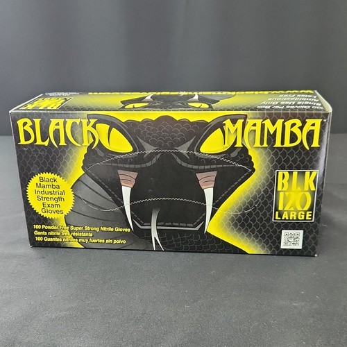 Guanti nitrile nero mamba - nero,