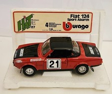 BURAGO ITALIA HAT 0137 FIAT 124 SPORT ABARTH - 1/24 - ORIGINAL MINT BASE BOX