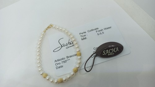 Bracciale con perle naturali