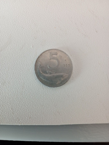 Moneta lire delfino - 5,