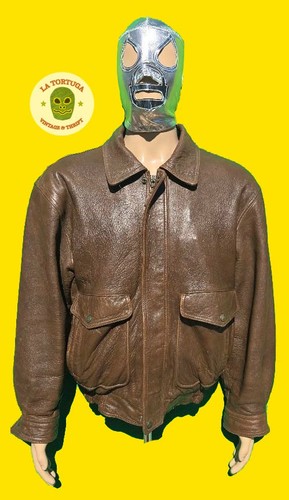 Giacca pelle marrone vario - giacca, di
