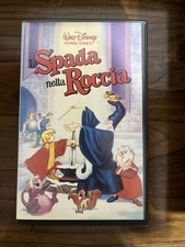 WALT DISNEY La SPADA nella ROCCIA Cartoon VHS Videocassetta ORIGINALE - VS 4158