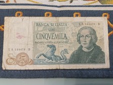 Banconota 5000 Lire Italia