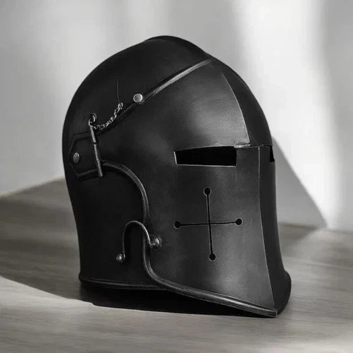 Elmetto crociato nero - elmetto,