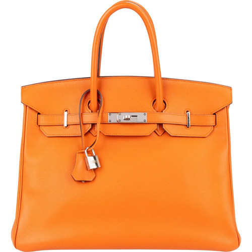 Borsa mano hermès orange h - a,