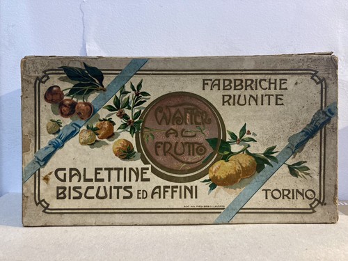 Antica scatola biscotti fabbr - biscotti,