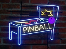 Lampada insegna neon flipper