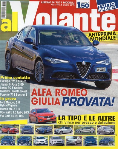 Volante 2016 giugno alfa - 2016, giugno#alfa