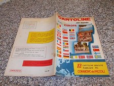 ALBUM CARTOLINE DEL MONDO EUROPA BN 1963 ORIGINAL OTT VUOTO CORRIERE DEI PICCOLI