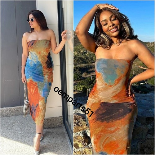 Zara abito midi multicolore - abito,