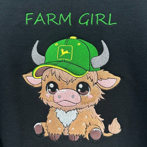 Felpa mucca highland john - highland,