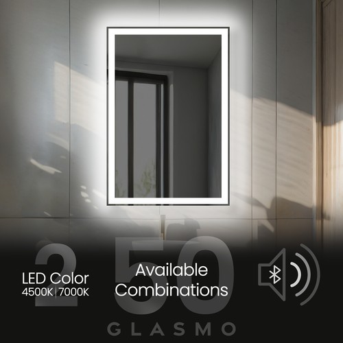Specchio bagno illuminato con