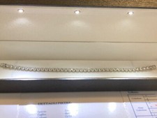 BRACCIALE TENNIS ORO 18 KT CON