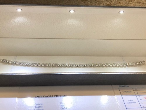 Bracciale tennis oro con - bracciale,