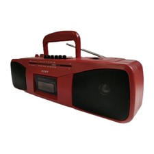 SONY CFS-204 BOOMBOX RADIO Registratore STEREO HiFi CASSETTE GHETTOBLASTER