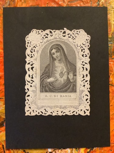 Santino trinato sacro cuore - santino,