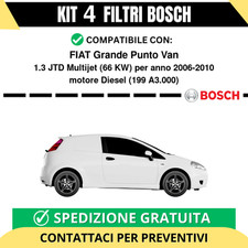 KIT BOSCH 4 Filtri tagliando