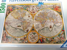 Puzzle raversburger 1500 Pezzi MAPPAMONDO STORICO 16381