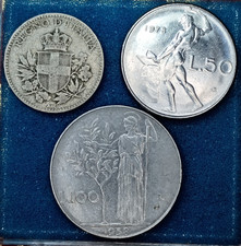 Lot of 3 Italy Coins - 1919 20