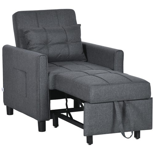 Homcom poltrona letto con - homcom,