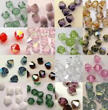 144 pezzi x SWAROVSKI CRYSTAL 5301 4mm perline bicono ~~ colore variabile