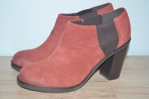 New geox leather block heel - new,