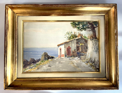 Quadro dipinto acquerello lily - dipinto,