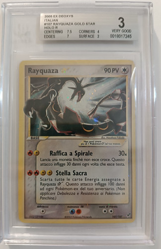 Rayquaza gold star 107 - star, 107/107