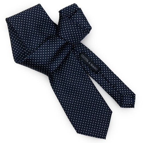 Cravatta blu pois uomo - blu, a