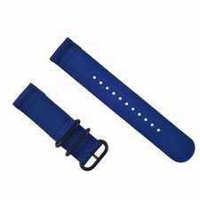 NUOVO PER SUUNTO CORE CINTURINO NYLON DIVER WATCH BAND 3 ANELLI PVD BLU