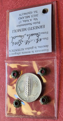 Lire 1949 spiga perizia - 2, qfdc
