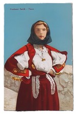 Sardegna cartolina costume - cartolina,