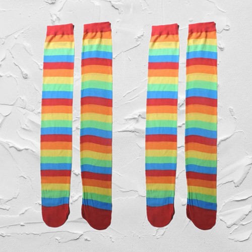 Paia calze righe - 2, clown