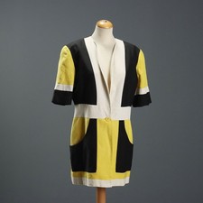 Erreuno Giacca Vintage Seta e Lino Seta Lino 1980 - 1989 Italia SELECT