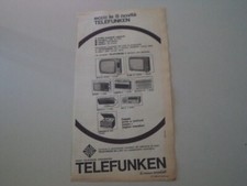 advertising Pubblicità 1964 TELEFUNKEN TELEVISORE/RADIO MATCH II/KID/MIGNONETTE