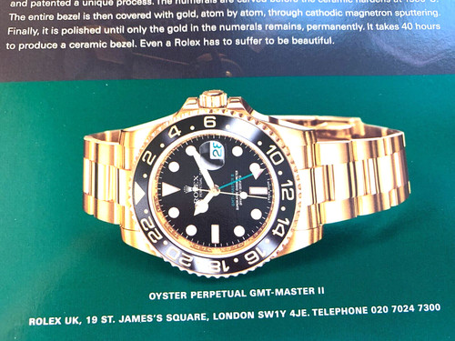 Rolex gmt master frameable - rolex, ii