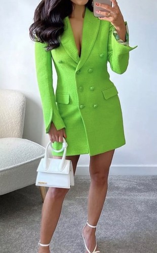 Zara abito blazer testurizzato - blazer,