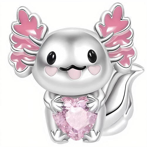 Charms ciondolo axolotl - charms, con